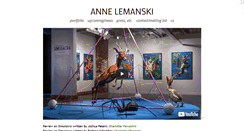 Desktop Screenshot of annelemanski.com